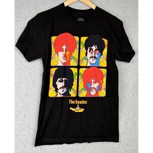 The Beatles Yellow Submarine Graphic T Shirt Black Size S